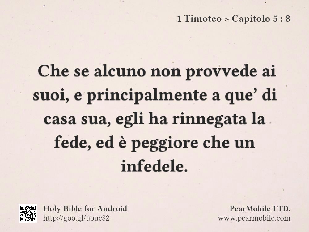 1 Timoteo, Capitolo 5:8